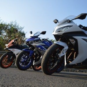 Yamaha R vs RC vs Ninja  Shootout