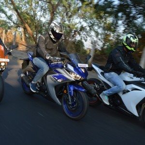 Yamaha R vs RC vs Ninja  Shootout