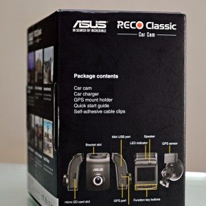 Asus RECO Classic dash cam box