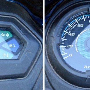 Honda CB Shine SP instrument cluster on off