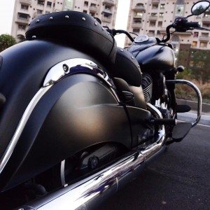 Indian Dark Horse rear view