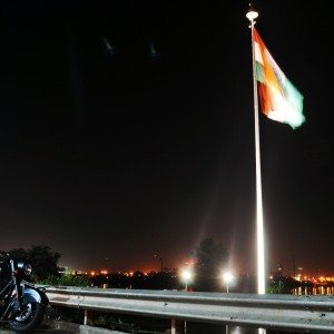 Indian Dark Horse with Indian flag