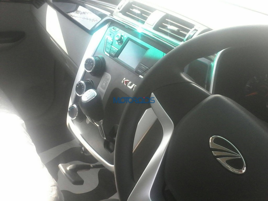 KUV100 interior spy images