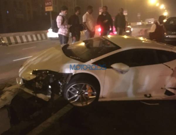 Lamborghini Huracan crash Thane front profile cropped