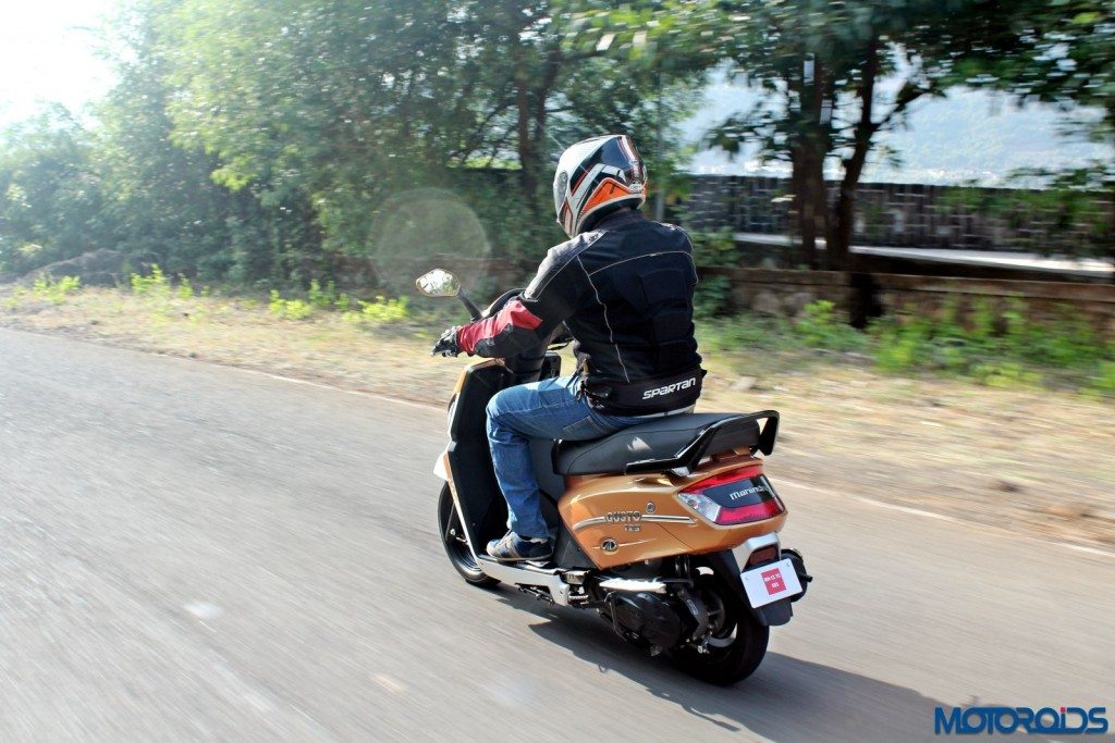 Mahindra Gusto 125 Review - Action Shots (9)
