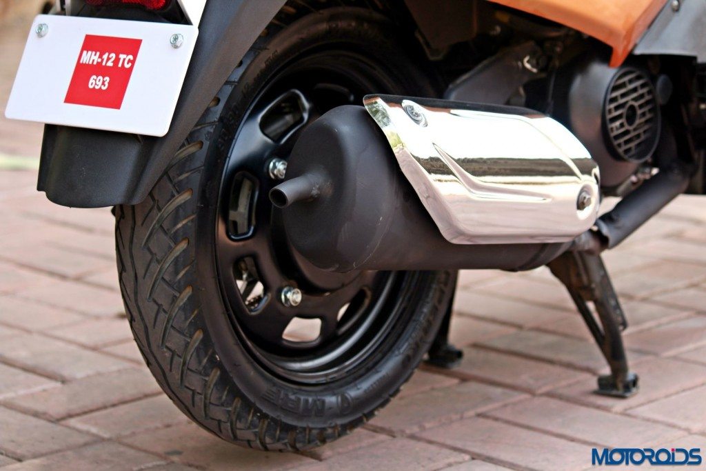 Mahindra Gusto 125 Review - Details - Exhaust Pipe
