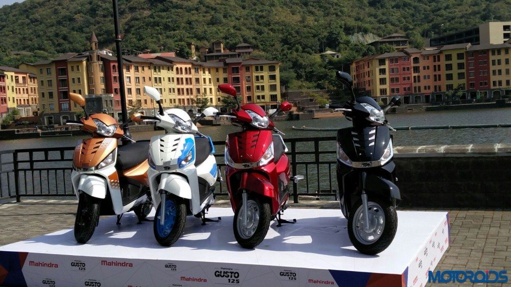 Mahindra Gusto 125 launch- color variants