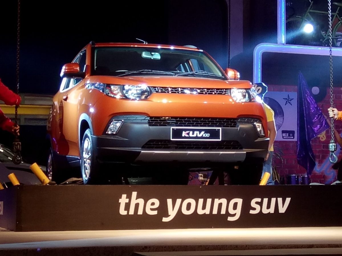 Mahindra KUV  on the stage