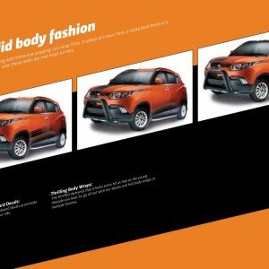 Mahindra KUV body decals