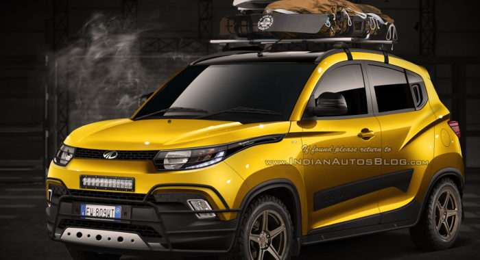 mahindra kuv100 luggage carrier