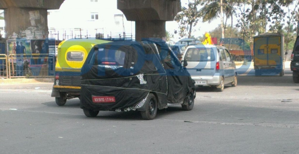 Mahindra Reva - Four Door - Spied - Watermarked