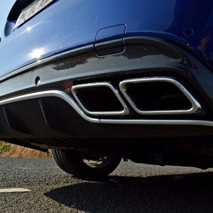 Mercedes AMG C  S AMG exhaust and carbon fiber diffuser