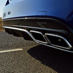 Mercedes AMG C  S AMG exhaust and carbon fiber diffuser