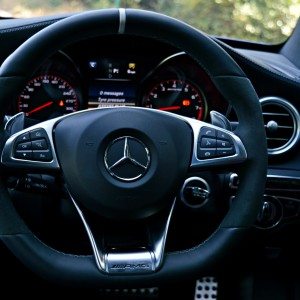 Mercedes AMG C  S AMG steering wheel