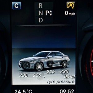 Mercedes AMG C  S Driver information display