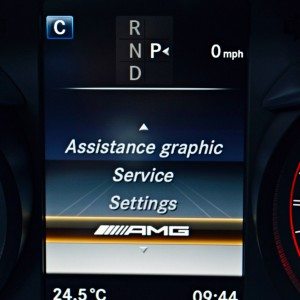 Mercedes AMG C  S Driver information display