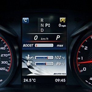 Mercedes AMG C  S Driver information display