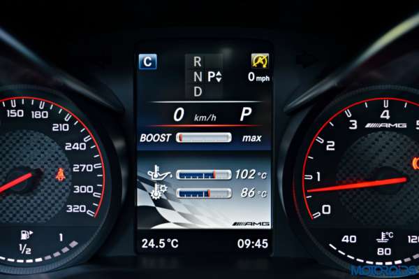 Mercedes-AMG C 63 S Driver information display (5)