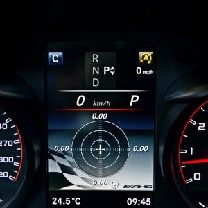 Mercedes AMG C  S Driver information display