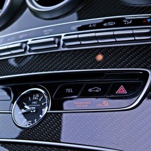 Mercedes AMG C  S center console switches