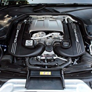 Mercedes AMG C  S engine bay