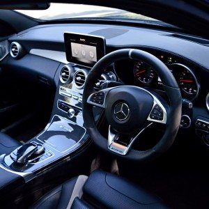 Mercedes AMG C  S front cabin view
