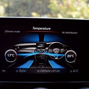 Mercedes AMG C  S infotainment screens