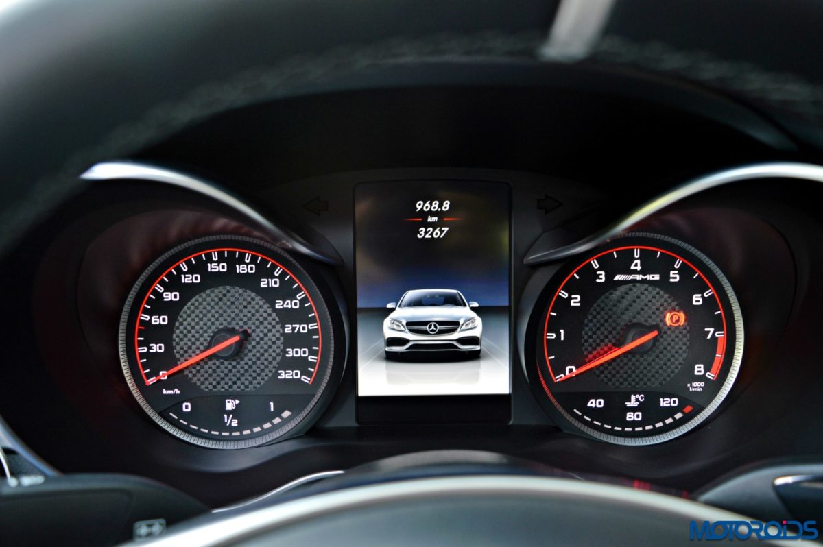 Mercedes AMG C  S instrument cluster