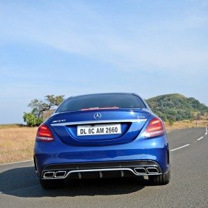 Mercedes AMG C  S rear head on