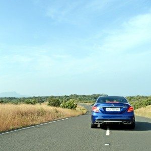 Mercedes AMG C  S rear view