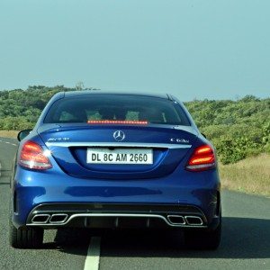 Mercedes AMG C  S rear view