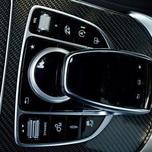 Mercedes AMG C  S touchpad and COMAND center controls