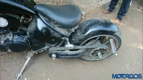 Modified Royal enfield seized