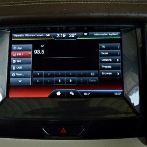 New Ford endeavour central touch screen