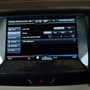 New Ford endeavour central touch screen