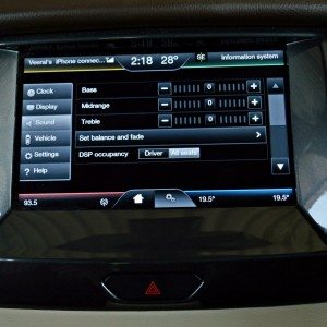 New Ford endeavour central touch screen