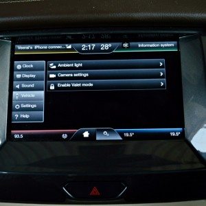 New Ford endeavour central touch screen