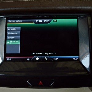 New Ford endeavour central touch screen