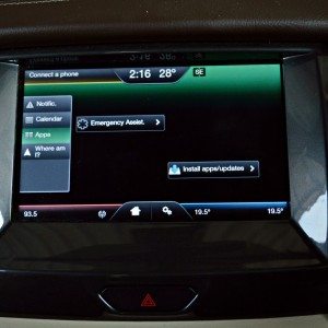 New Ford endeavour central touch screen