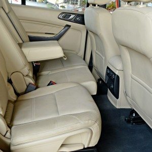 new  Ford Endeavour rear seats