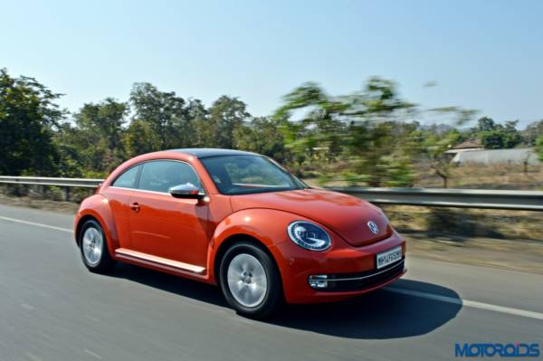 2016 Volkswagen Beetle On Road Action Shot