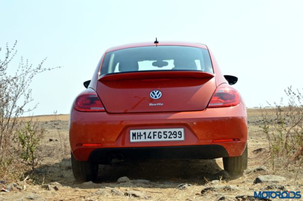 new 2016 Vw volkswagen Beetle orange Rear View