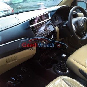 Honda Amaze facelift interiors