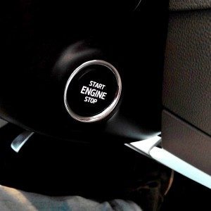 Skoda Superb engine start stop button