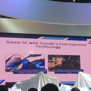 AutoExpo:SuzukiTwoWheelersunveilsnewAccessandGixxerSF FI