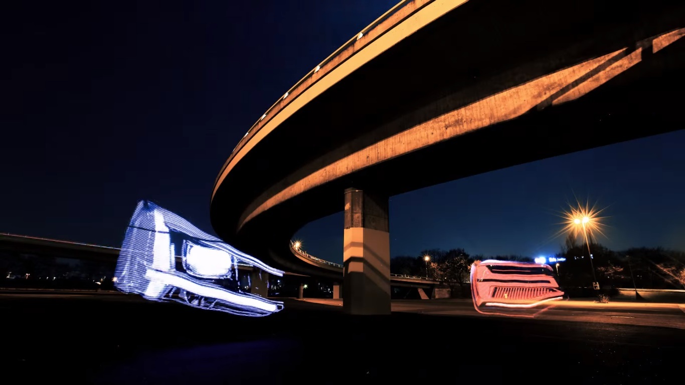 Audi Q2 teaser headlight and tail light