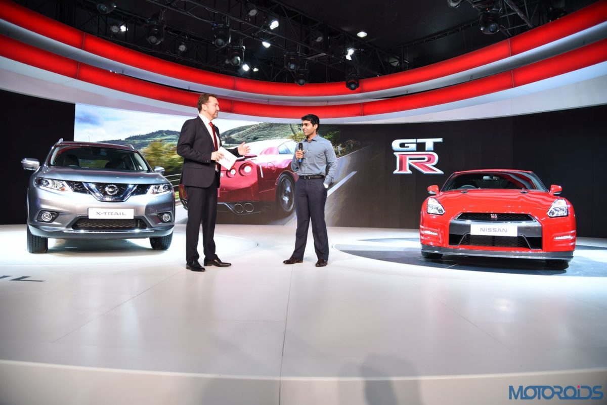 Auto Expo  Nissan GT R and X Trail Hybrid