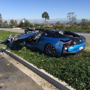 BMW i crash california