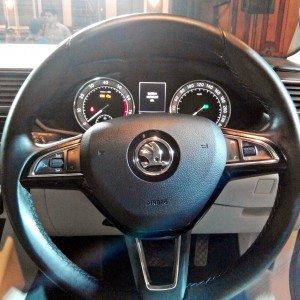 New Skoda Superb Steering Wheel