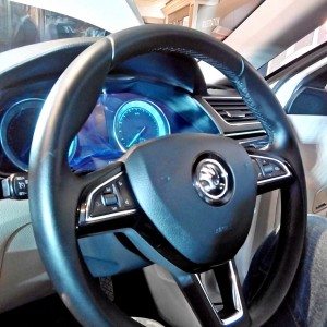 New Skoda Superb Steering Wheel